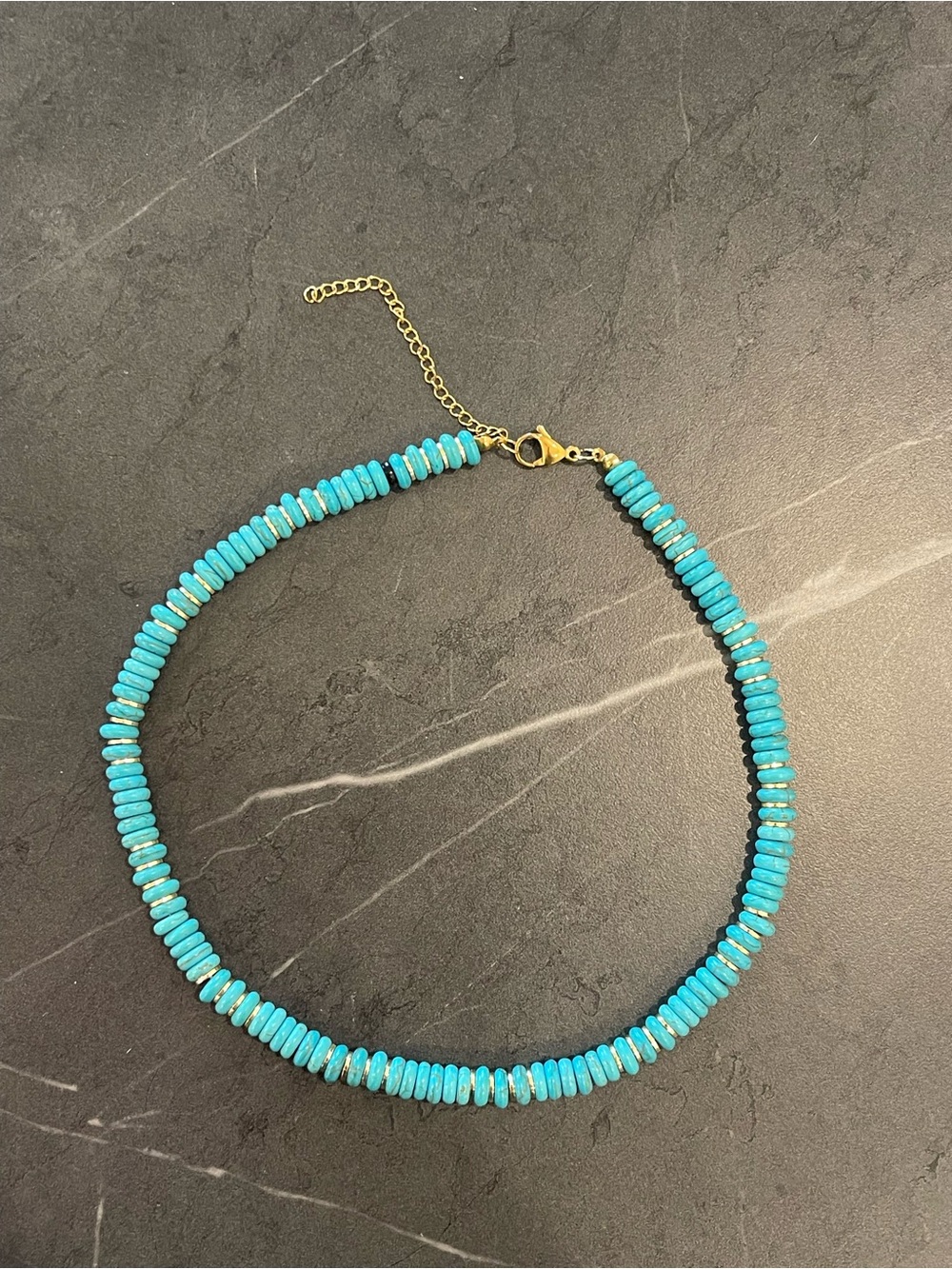 Allie + Bess Turquoise Beaded Necklace